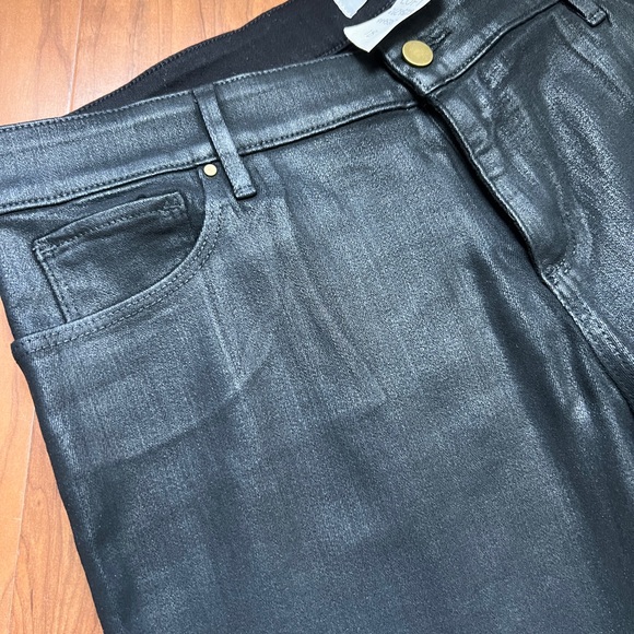 NWT Loft Plus Size 18 Shimmer slim pocket skinny jeans in Black - Picture 2 of 5